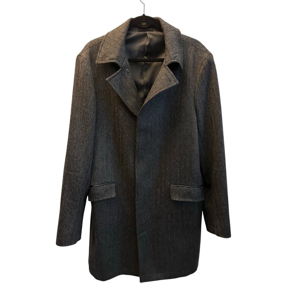 Rodd & Gunn Garlands Jacket Mens Virgin Wool Coat Italy Woven Herringbone Large